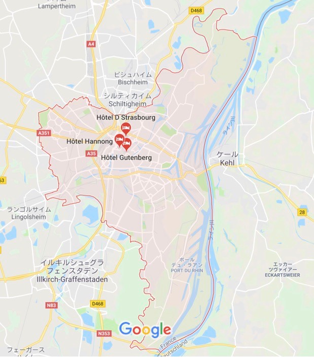ストラスブール - Google マップ のコピー